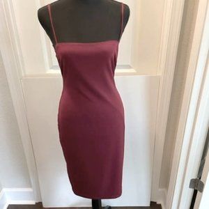NWT  B-Darlin Burgundy Evening Dress with Spaghetti Straps  Junior Size: 11-12